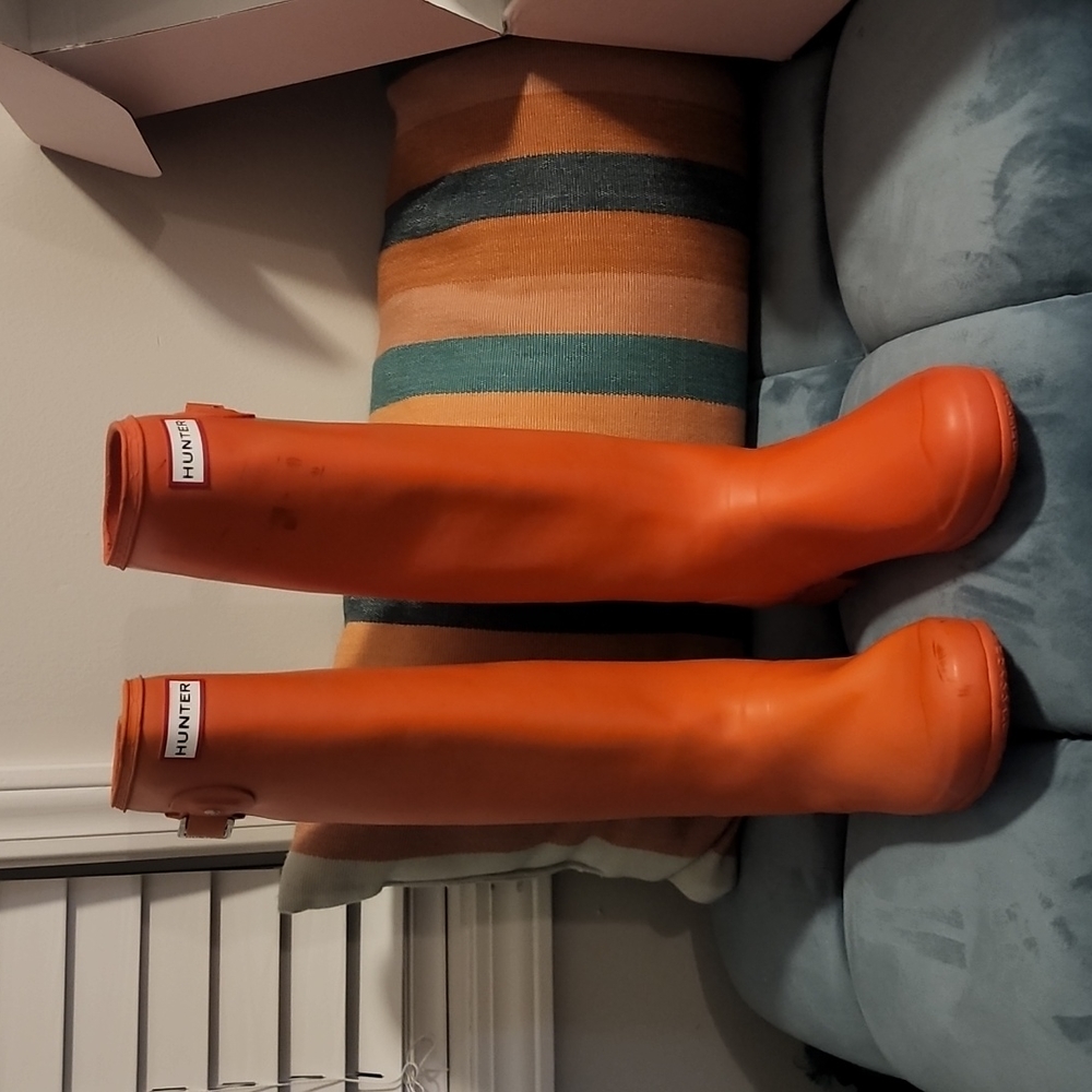 Orange Hunter Rainboots